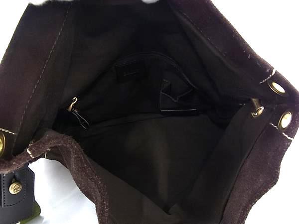 1円 ■美品■ BALLY バリー スエード×レザー クロスボディ ショルダーバッグ 斜め掛けかばん レディース ブラウン系 BN6158_画像5
