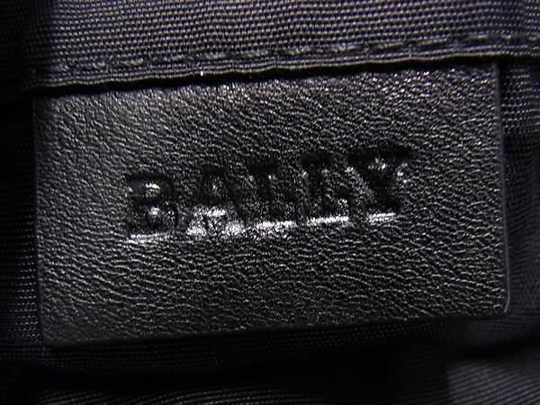 1円 ■美品■ BALLY バリー ナイロン×レザー 折りたたみ式 エコバッグ ハンドバッグ トートバッグ レディース メンズ ブラック系 FR6956_画像6