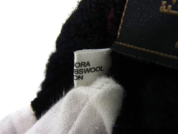 1 иен # прекрасный товар # FENDI Fendi Ram шерсть × Anne gla× нейлон перчатки перчатка средства защиты от холода мужской женский оттенок черного × оттенок красного FH7314