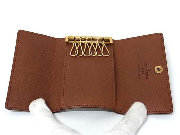 1 иен # как новый # LOUIS VUITTON Louis Vuitton M62630 монограмма myurutikre6 6 полосный чехол для ключей ключ inserting оттенок коричневого FQ2951