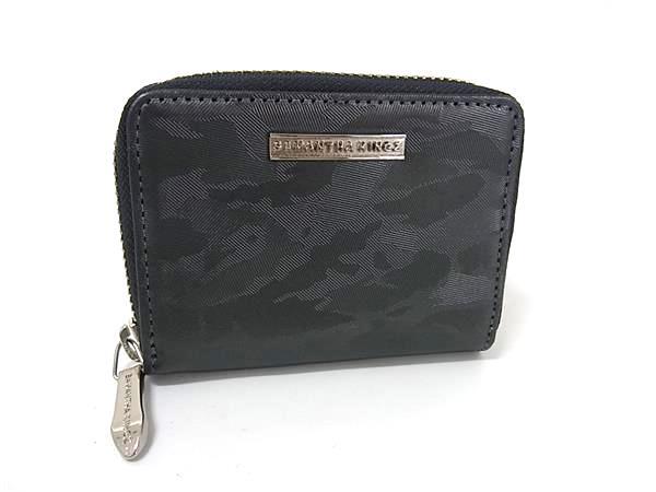 ■新品同様■ Samantha KINGZ サマンサキングズ PVC カモフラージュ 迷彩柄 コインケース コインパース 小銭入れ グレー系 DK6138_画像1