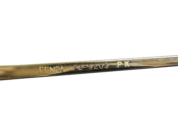 FENDI Fendi цветной камень раз ввод очки очки очки женский оттенок золота DK5834