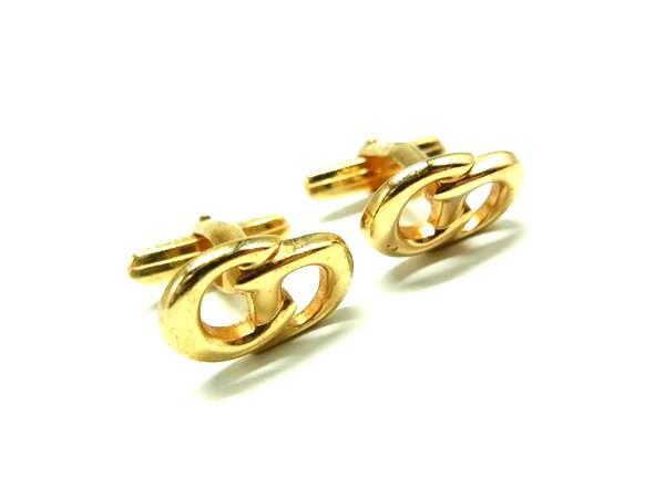 ChristianDior Christian Dior Vintage запонки кнопка кафф links аксессуары джентльмен мужской оттенок золота DK5903