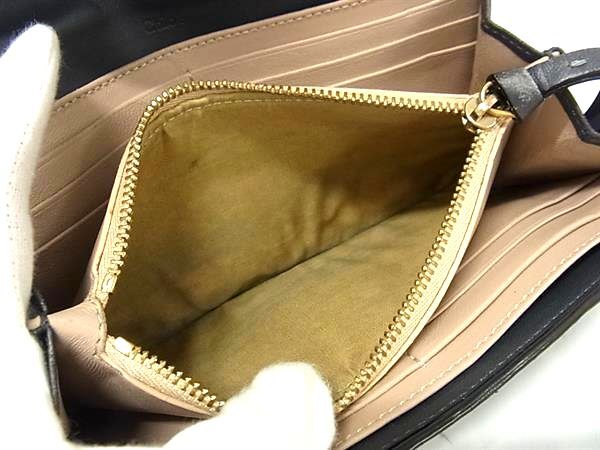 ■極上■本物■ Chloe クロエ ジョージア パイソン 二つ折り 長財布 ウォレット 札入れ 小銭入れ カード入れ グリーン系 DJ3883_画像5