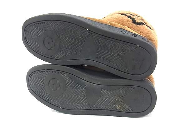 1 иен # превосходный товар # LOUIS VUITTON Louis Vuitton snow Drop линия монограмма замша ботинки размер 39( примерно 26cm) обувь оттенок коричневого BP2352