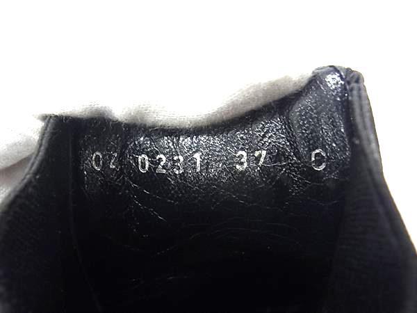 1円 ■美品■ GUCCI グッチ シェリーライン サイドゴア レザー ブーツ 靴 サイズ 37 (約24.0cm) シューズ レディース ブラック系 FH8142_画像5