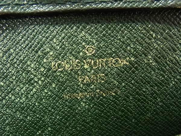 1円 LOUIS VUITTON ルイヴィトン M30184 タイガ バイカル クラッチ セカンドバッグ マルチケース ポーチ エピセア グリーン系 FR7049_画像6