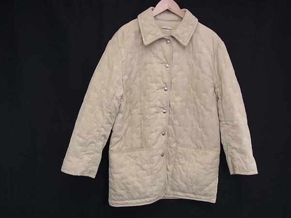 1円 HERMES エルメス マルジェラ期 セリエボタン キルティング ポリエステル アウター 上着 表記サイズ 38 洋服 ベージュ系 BQ0014_画像1