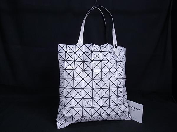 1円 ■美品■ BAO BAO ISSEY MIYAKE バオバオイッセイミヤケ プリズム PVC ハンドバッグ トートバッグ ホワイト系 FR4971_画像1