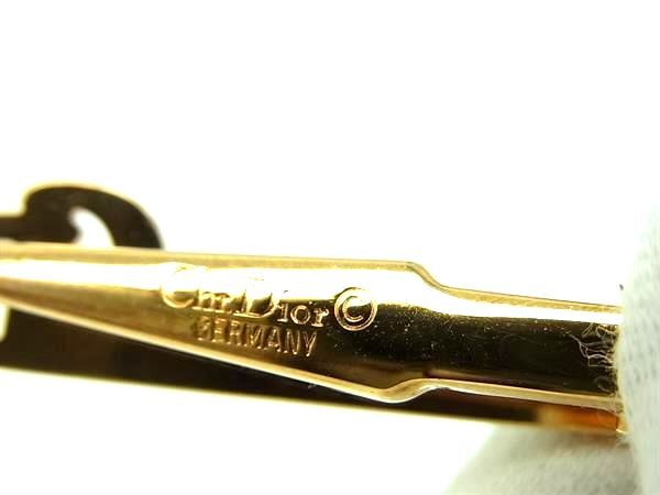 # прекрасный товар # ChristianDior Christian Dior CD Logo запонки кнопка галстук булавка аксессуары 2 позиций комплект оттенок золота DJ4539