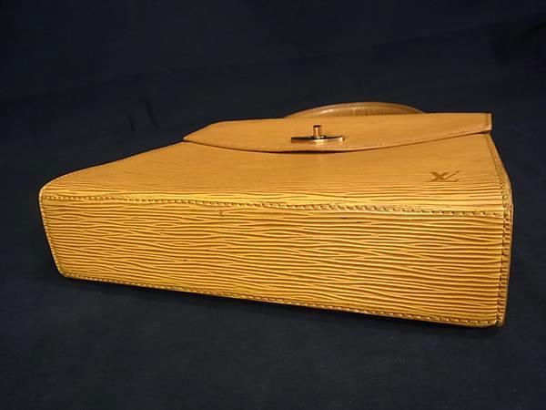 1円 LOUIS VUITTON ルイヴィトン M52379 エピ マルゼルブ ワンハンドル ハンドバッグ レディース タッシリイエロー BQ2890_画像4