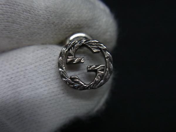 1円 GUCCI グッチ インターロッキングG アラベスク SV925 片耳のみ ピアス アクセサリー メンズ レディース シルバー系 FU7590_画像3