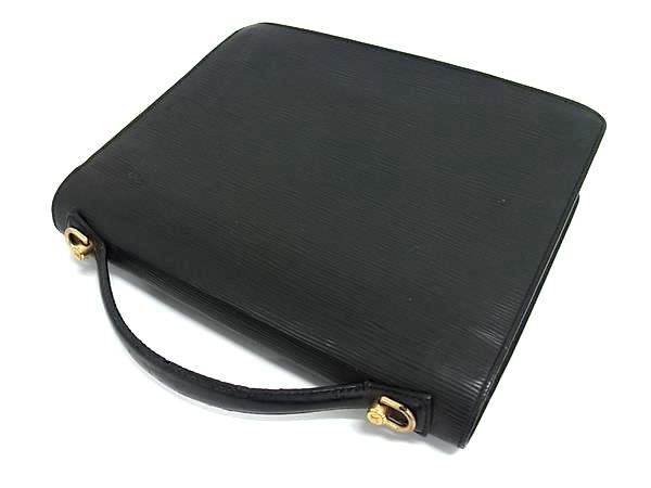 1円 LOUIS VUITTON ルイヴィトン M52122 エピ モンソー ワンハンドル ハンドバッグ レディース メンズ ブラック系 FS2919_画像3