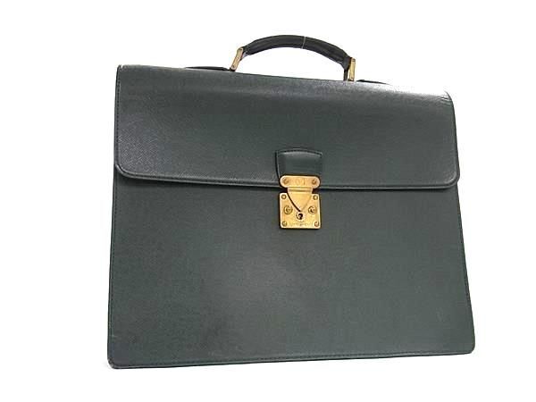 1円 LOUIS VUITTON ルイヴィトン M30034 タイガ モスコバ ハンドバッグ ビジネスバッグ ブリーフケース 書類かばん グリーン系 FN8347_画像1