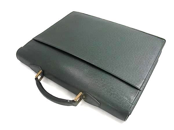 1円 LOUIS VUITTON ルイヴィトン M30034 タイガ モスコバ ハンドバッグ ビジネスバッグ ブリーフケース 書類かばん グリーン系 FN8347_画像3