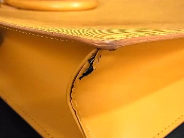 1円 LOUIS VUITTON ルイヴィトン M52079 エピ サックプラ トートバッグ ハンドバッグ レディース メンズ タッシリイエロー FP9532_画像7