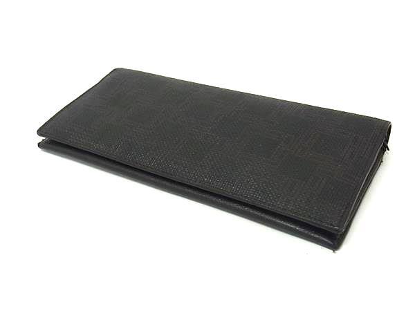 ■美品■ dunhill ダンヒル PVC×レザー 二つ折り 長財布 ウォレット 小銭入れ 札入れ カード入れ メンズ ダークブラウン系 DK8635_画像2