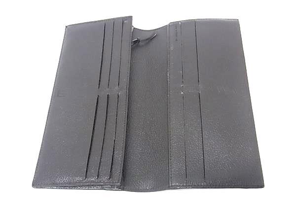 ■美品■ dunhill ダンヒル PVC×レザー 二つ折り 長財布 ウォレット 小銭入れ 札入れ カード入れ メンズ ダークブラウン系 DK8635_画像3