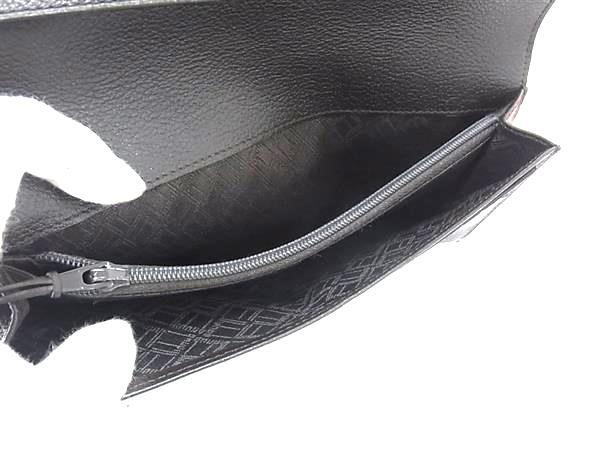 ■美品■ dunhill ダンヒル PVC×レザー 二つ折り 長財布 ウォレット 小銭入れ 札入れ カード入れ メンズ ダークブラウン系 DK8635_画像4