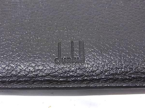 ■美品■ dunhill ダンヒル PVC×レザー 二つ折り 長財布 ウォレット 小銭入れ 札入れ カード入れ メンズ ダークブラウン系 DK8635_画像6