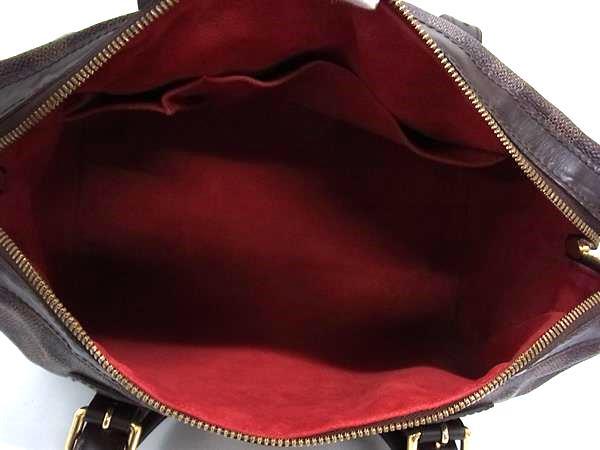 1円 LOUIS VUITTON ルイヴィトン N52000 ダミエ バークレイ ミニボストン ハンドバッグ トート レディース メンズ ブラウン系 FQ3401_画像5