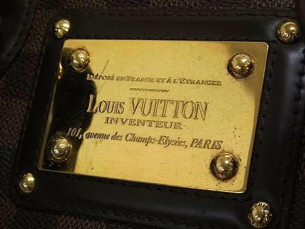 1円 LOUIS VUITTON ルイヴィトン N52000 ダミエ バークレイ ミニボストン ハンドバッグ トート レディース メンズ ブラウン系 FQ3401_画像6