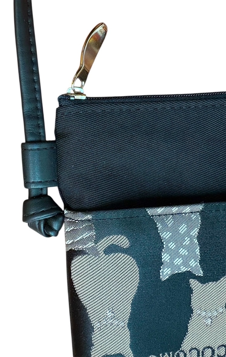 人気の品　新品タグ付き ネコの座り背面総柄★PAN CREATION★ミニショルダーバッグ スマホポシェット★日本製 ￥3630_画像4