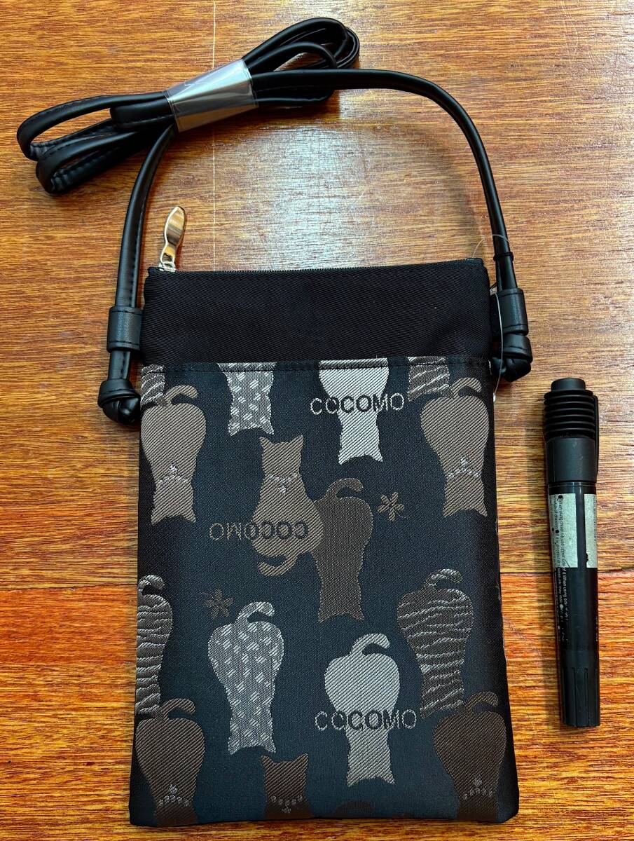 人気の品　新品タグ付き ネコの座り背面総柄★PAN CREATION★ミニショルダーバッグ スマホポシェット★日本製 ￥3630_画像7