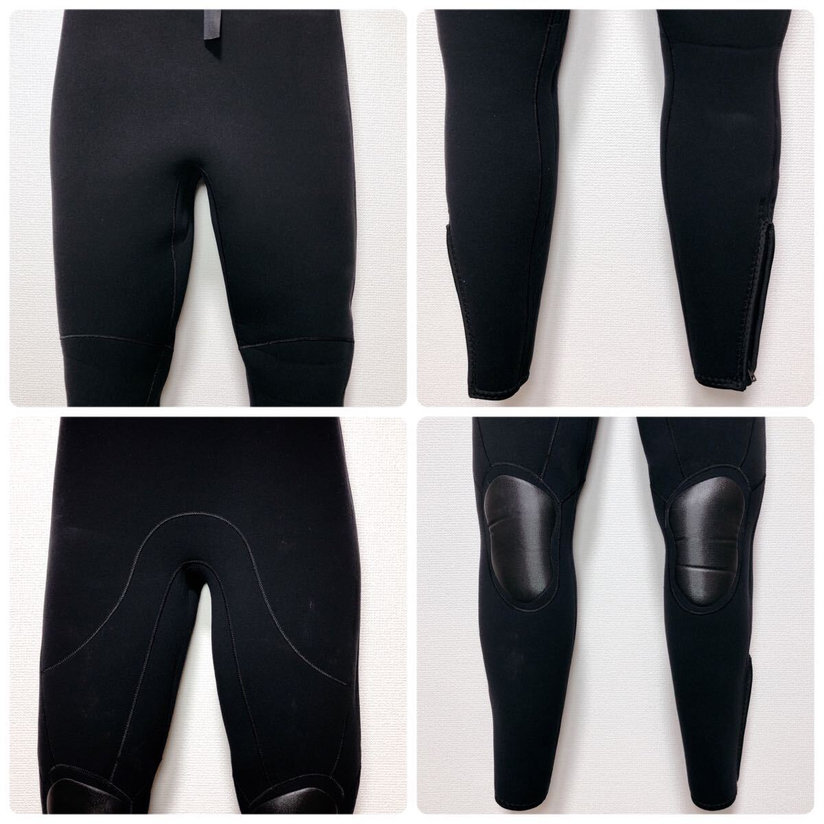 BREAKER OUT брейкер наружный мокрый костюм обратная сторона ворсистый длина одежды примерно 135cm 5mm чёрный черный бледно-голубой капот комплект серфинг дайвинг 1119H-25