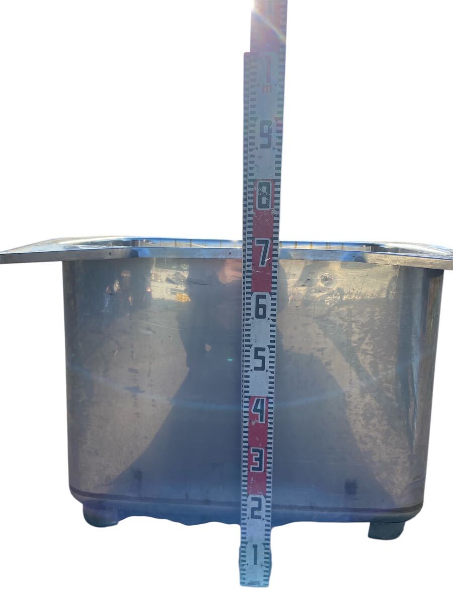 ● 宮崎発◎ ステンレス 浴槽 メーカー不明（約）W950×D720×H650mm 直接引き取り可　発送可_画像5