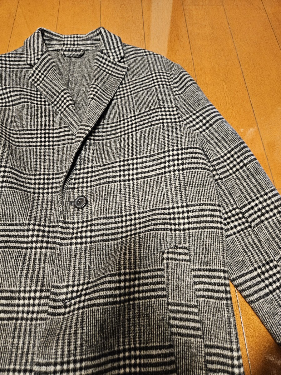 ZARA　チェスターコート　グレンチェック　S_画像4