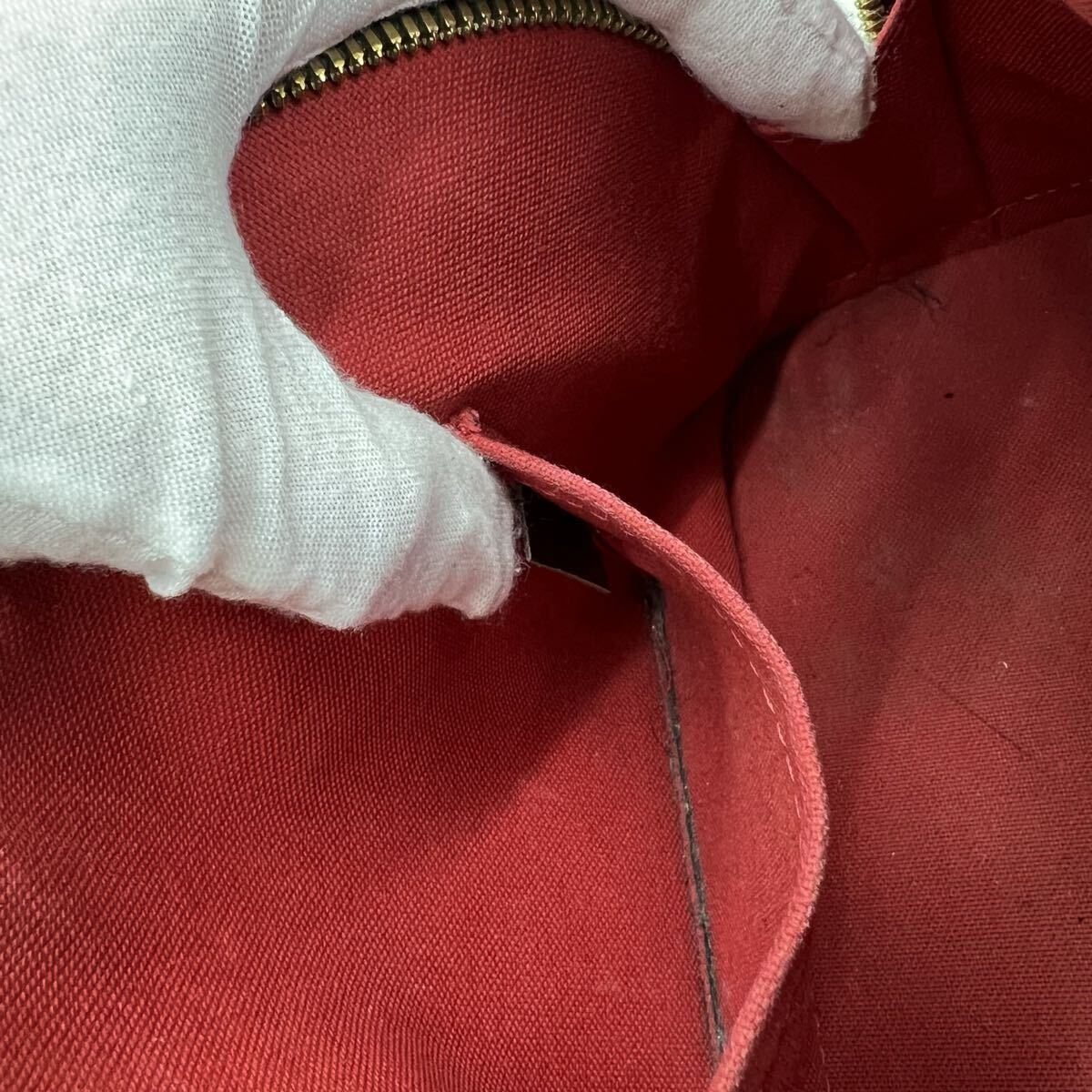 11110 LOUIS VUITTON ルイヴィトン ダミエ アルマBB ハンドバッグ ショルダーバッグ 2WAY N41221 ブラウン レザー レディース バッグ_画像9