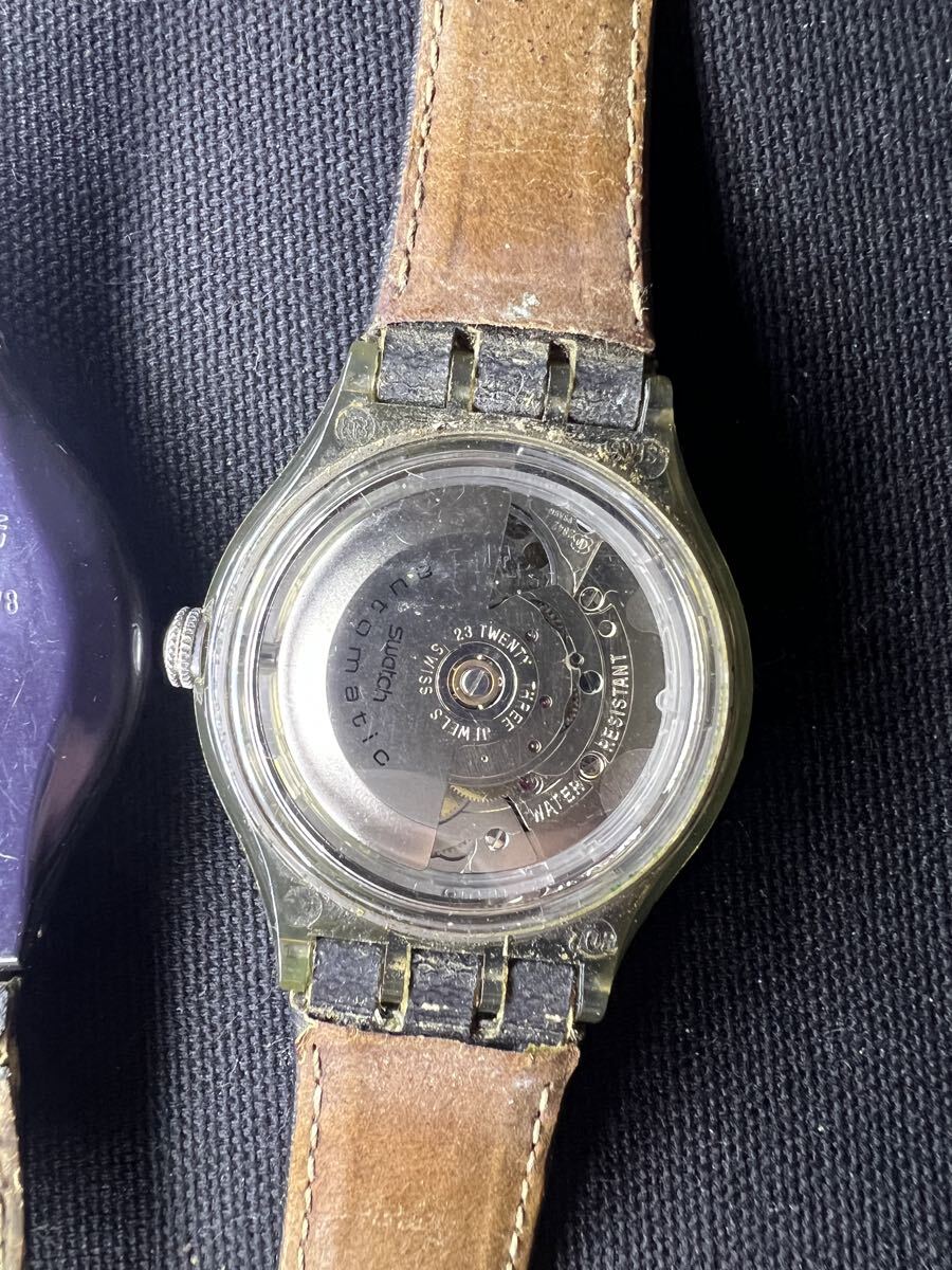 スウォッチ SWATCH 腕時計 2本まとめ売り 自動巻き クロノグラフ Last Week Next Week 当時物　_画像5