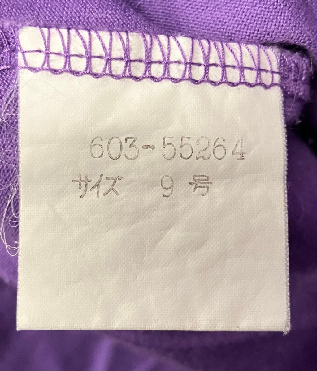 qof.ZH409　GIVENCHY　ジバンシイ　フレンチTシャツ　パープル　9号_画像6