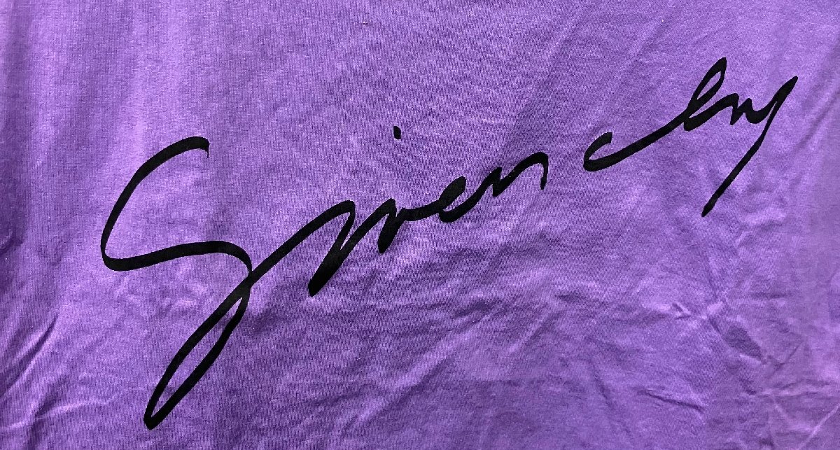 qof.ZH409　GIVENCHY　ジバンシイ　フレンチTシャツ　パープル　9号_画像4