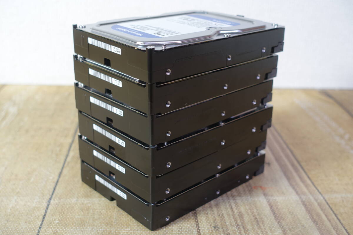 WD WD10EARZ / EZRZ 1TBx6台セット 動作確認済み 管理番号6464_画像8