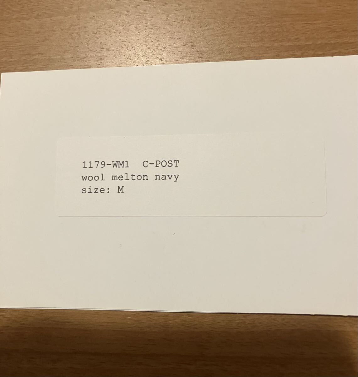 ポストオーバーオールズ　ポストオーバーオールズ　C-POST wool melton navy CPO_画像4