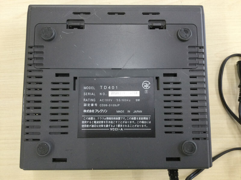 ALEXON(アレクソン) TD401 中古リユース2ポートTA 通電確認済み★保証付き・本州送料無料★(管理番号3508)_画像4