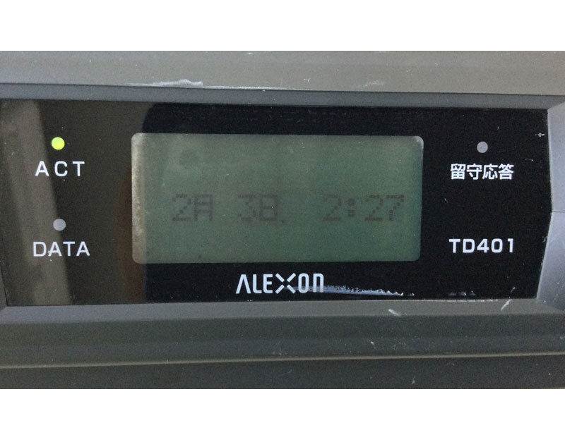 ALEXON(アレクソン) TD401 中古リユース2ポートTA 通電確認済み★保証付き・本州送料無料★(管理番号3508)_画像6