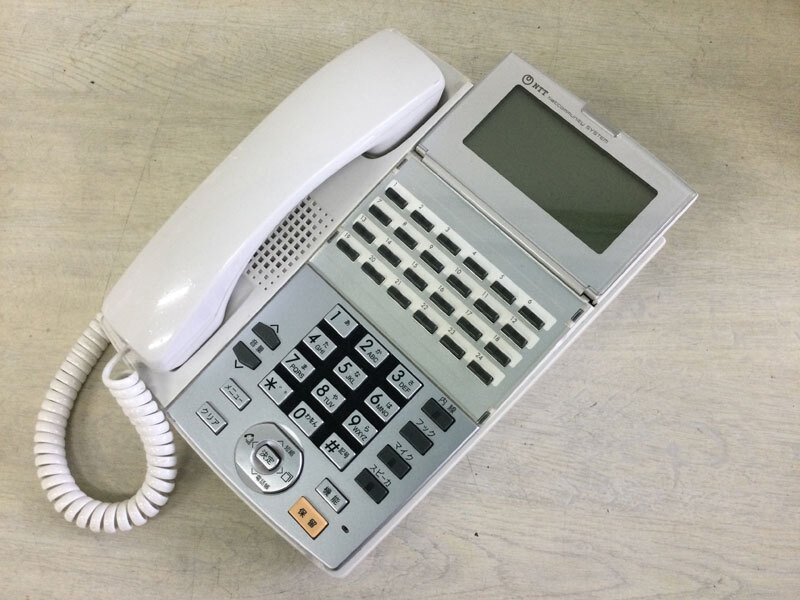 NTT NX-(24)STEL-(1)(W) 中古リユースビジネスフォン αNX 24ボタンスター標準電話機(白)★ 保証付き・本州送料無料★(管理番号3543)_画像1
