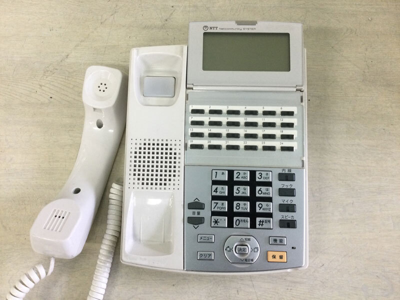 NTT NX-(24)STEL-(1)(W) 中古リユースビジネスフォン αNX 24ボタンスター標準電話機(白)★ 保証付き・本州送料無料★(管理番号3543)_画像3