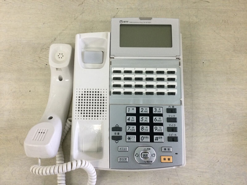 NTT NX-(24)STEL-(1)(W) 中古リユースビジネスフォン αNX 24ボタンスター標準電話機(白)★ 保証付き・本州送料無料★(管理番号3545)_画像3