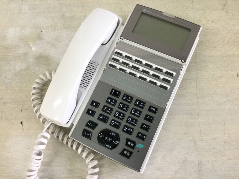 NTT αNX2 18ボタンスター標準電話機(白) NX2-(18)STEL-(1)(W) リユース中古ビジネスフォン★保証付き・本州送料無料★(管理番号3533)_画像1