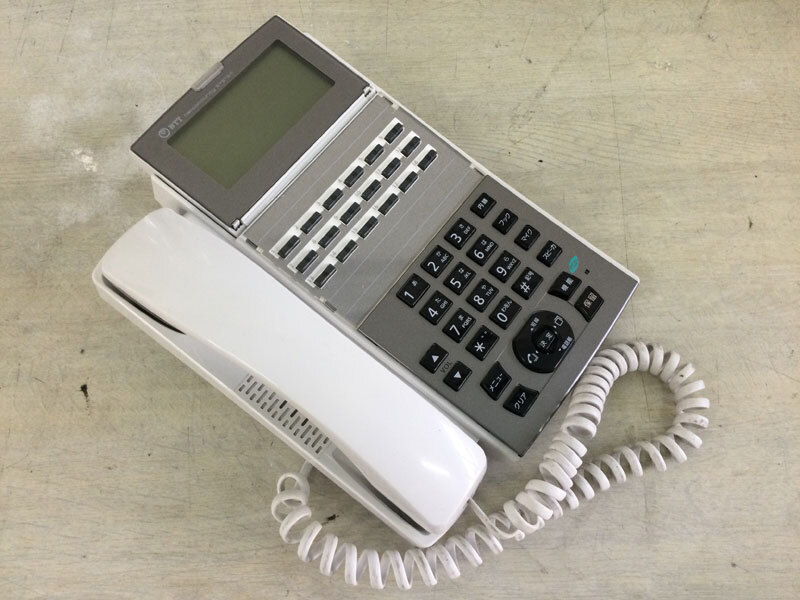 NTT αNX2 18ボタンスター標準電話機(白) NX2-(18)STEL-(1)(W) リユース中古ビジネスフォン★保証付き・本州送料無料★(管理番号3533)_画像2