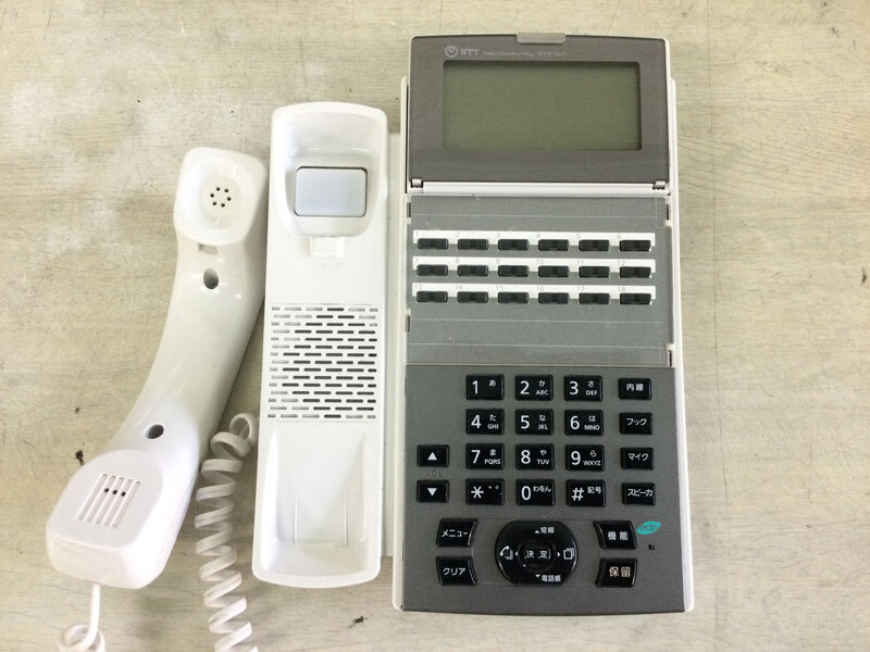 NTT αNX2 18ボタンスター標準電話機(白) NX2-(18)STEL-(1)(W) リユース中古ビジネスフォン★保証付き・本州送料無料★(管理番号3533)_画像3