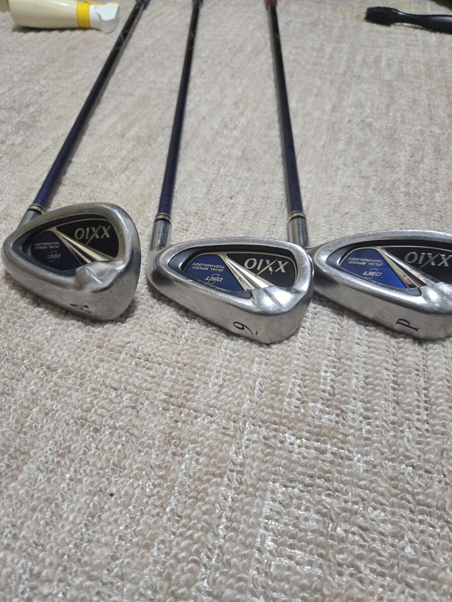 ★中古USED★DUNLOP(ダンロップ)名器XXIO(ゼクシオ)8 アイアン6本セット#6～9,PW,AW カーボンMP800シャフトFlex:SR グリップ交換有_画像6