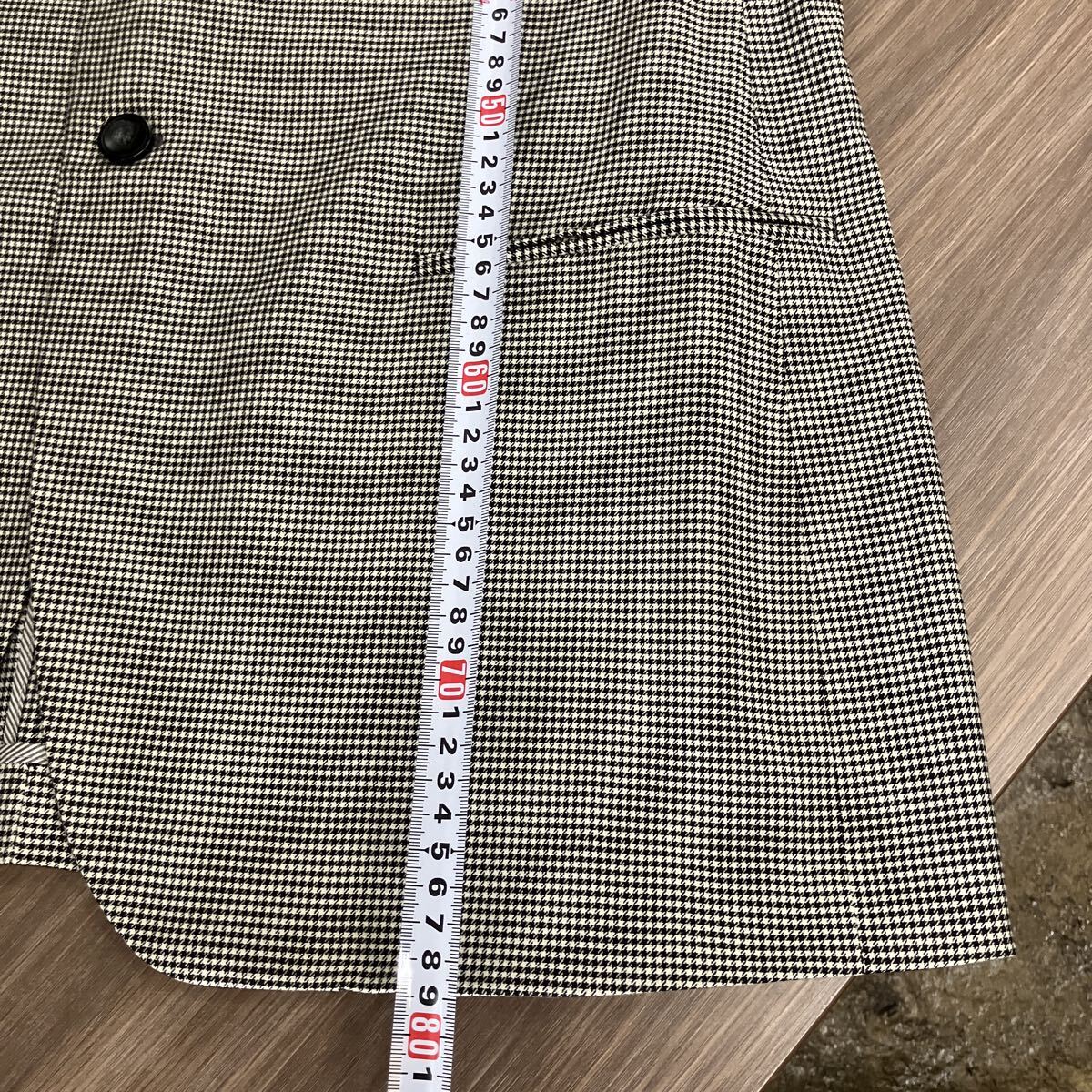 ジョルジオアルマーニ GIORGIO ARMANI ジャケット テーラードジャケット シングル 千鳥格子 アウター メンズ 薄手 大きいサイズ グレー_画像10