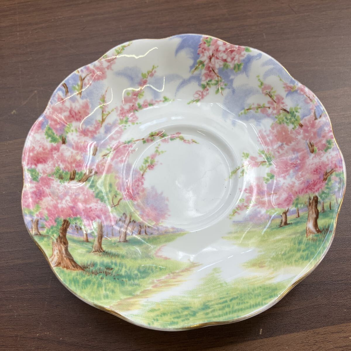 ロイヤルアルバート ブロッサムタイム フローラル ティーカップ&ソーサ― セット 英国 食器 桜 ROYAL ALBERT ティーカップ 洋食器_画像4