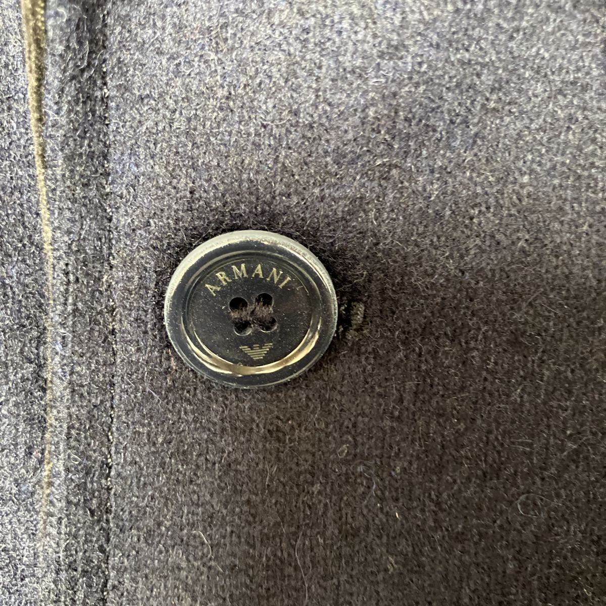 ARMANI JUNIOR アルマーニ ジュニア ジャケット テーラードジャケット ネイビー ウール 130CM ネイビー系　異素材 花柄 子供服 _画像4