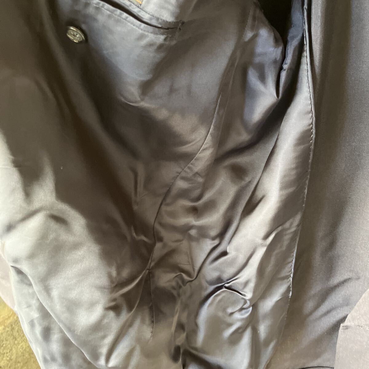 テーラードジャケットドーメル社 スーパーブリオ SUPER BRIO by DORMEUIL ジャケット ブレザー ネイビー 上着 ジャケット 大きいサイズ_画像3